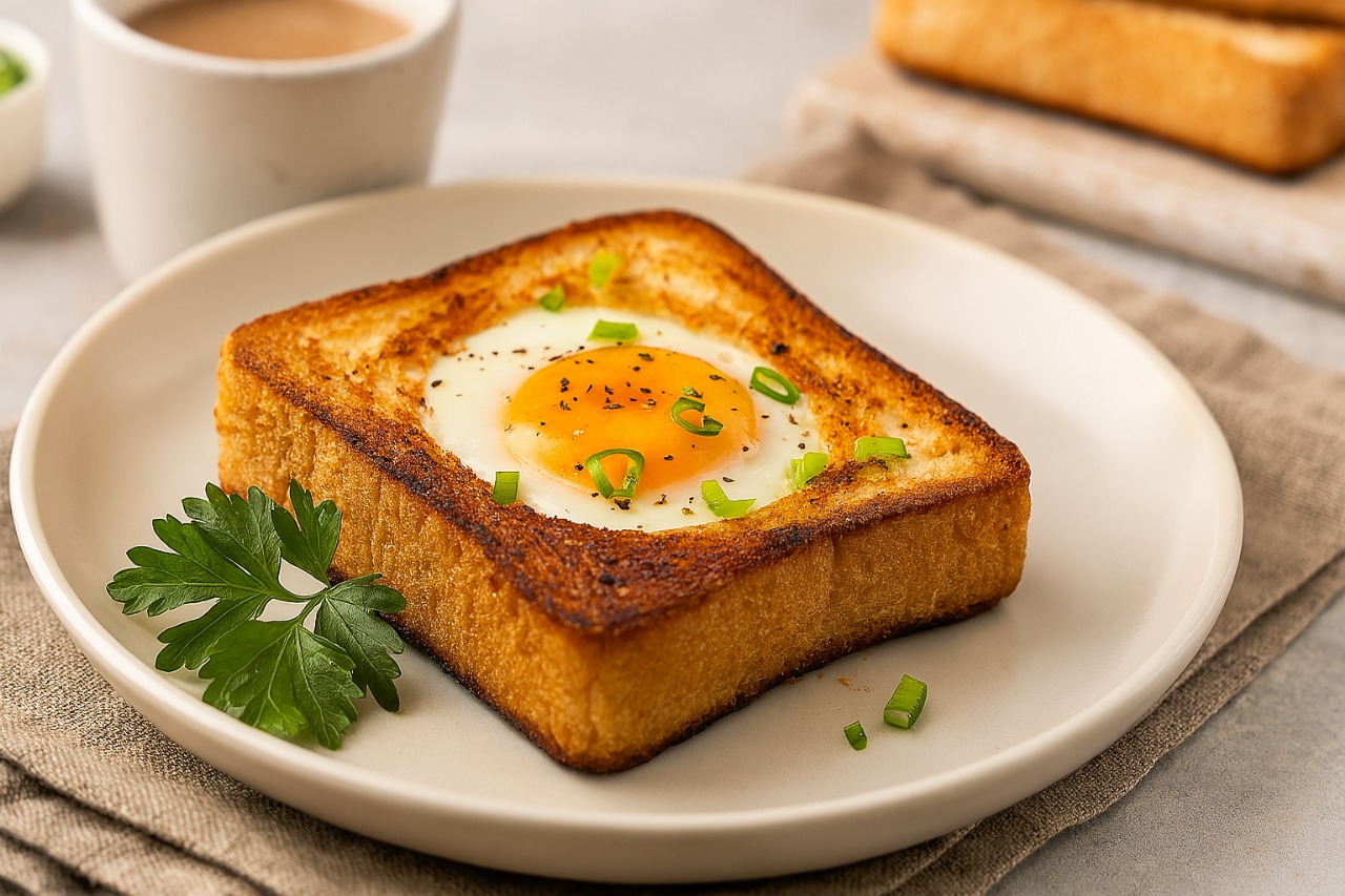 Roti Telur Ala Kafe: Sarapan Praktis untuk Hari Padat