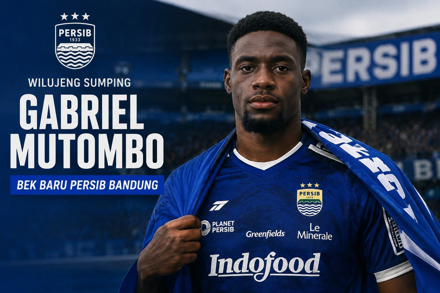 Gabriel Mutombo Datang Tanpa Banyak Gembar-gembor, Tapi Ada Satu Fakta yang Bisa Membuat Bobotoh Semakin Optimistis