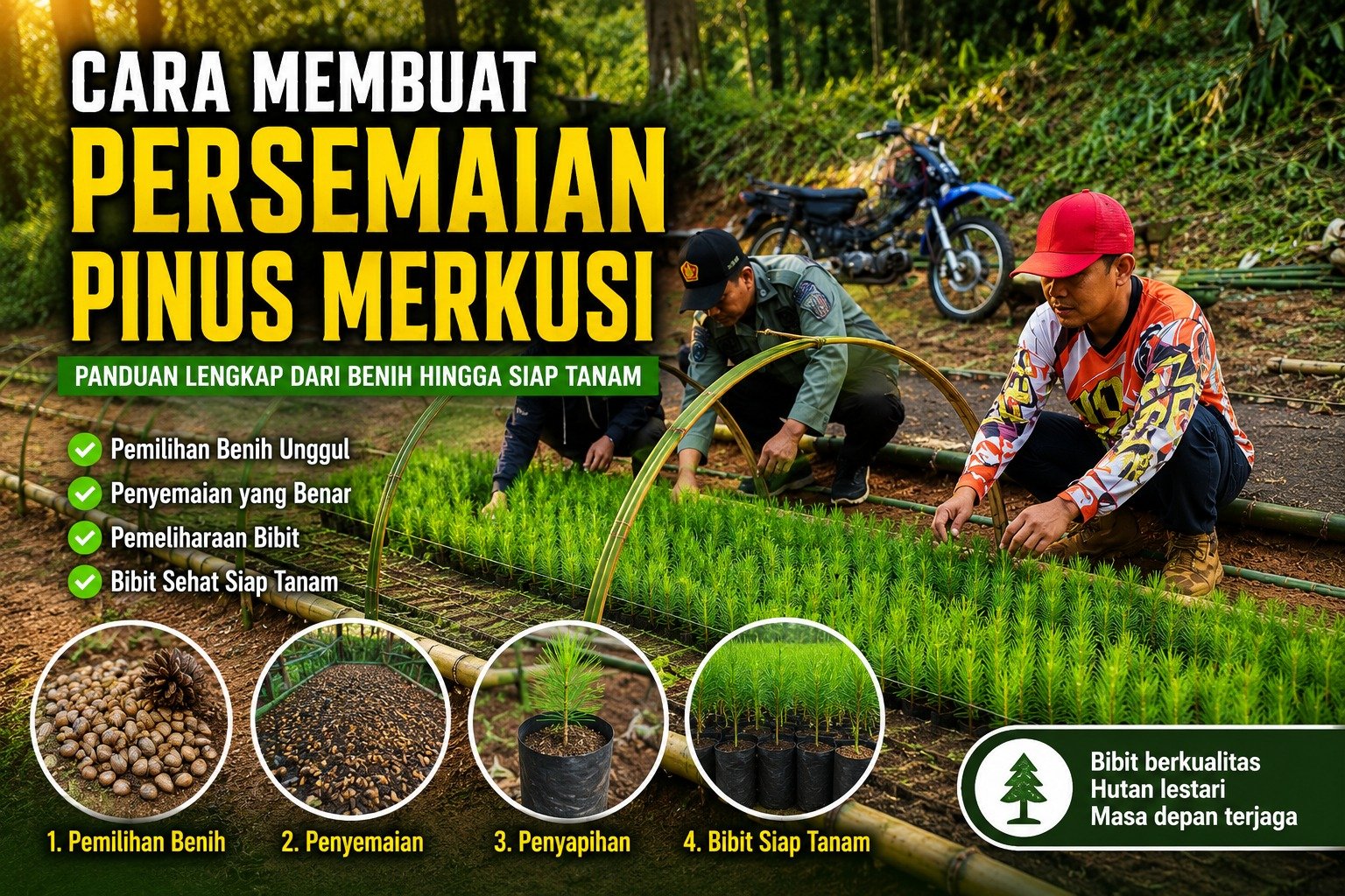 Cara Membuat Persemaian Pinus Merkusi yang Benar: Panduan Lengkap dari Pemilihan Benih hingga Siap Tanam