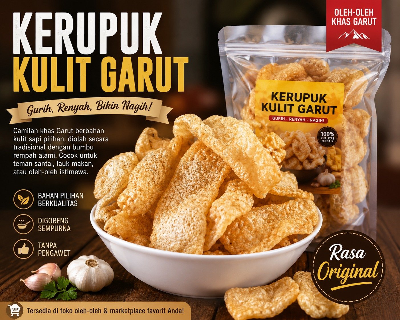 Kerupuk Kulit Garut (Dorokdok), Camilan Legendaris yang Selalu Diburu Wisatawan