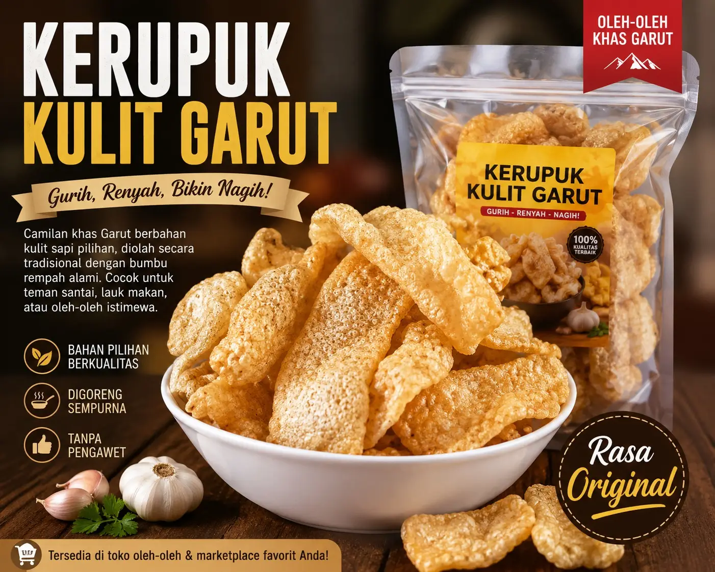 Kerupuk Kulit Garut (Dorokdok), Camilan Legendaris yang Selalu Diburu Wisatawan
