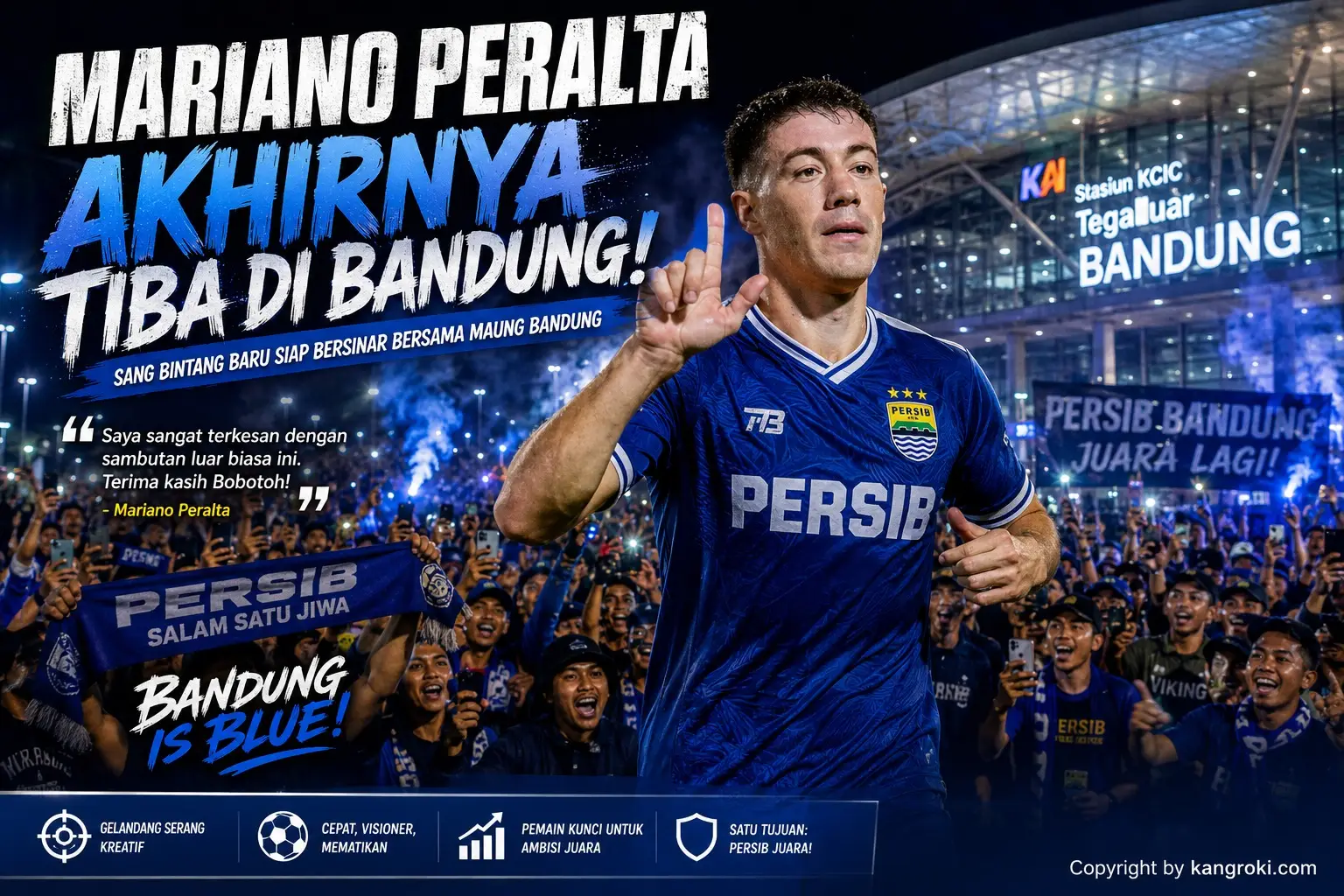 Mariano Peralta Sudah Tiba di Bandung! Bobotoh Makin Tak Sabar Menanti Debut Sang Bintang Baru Persib