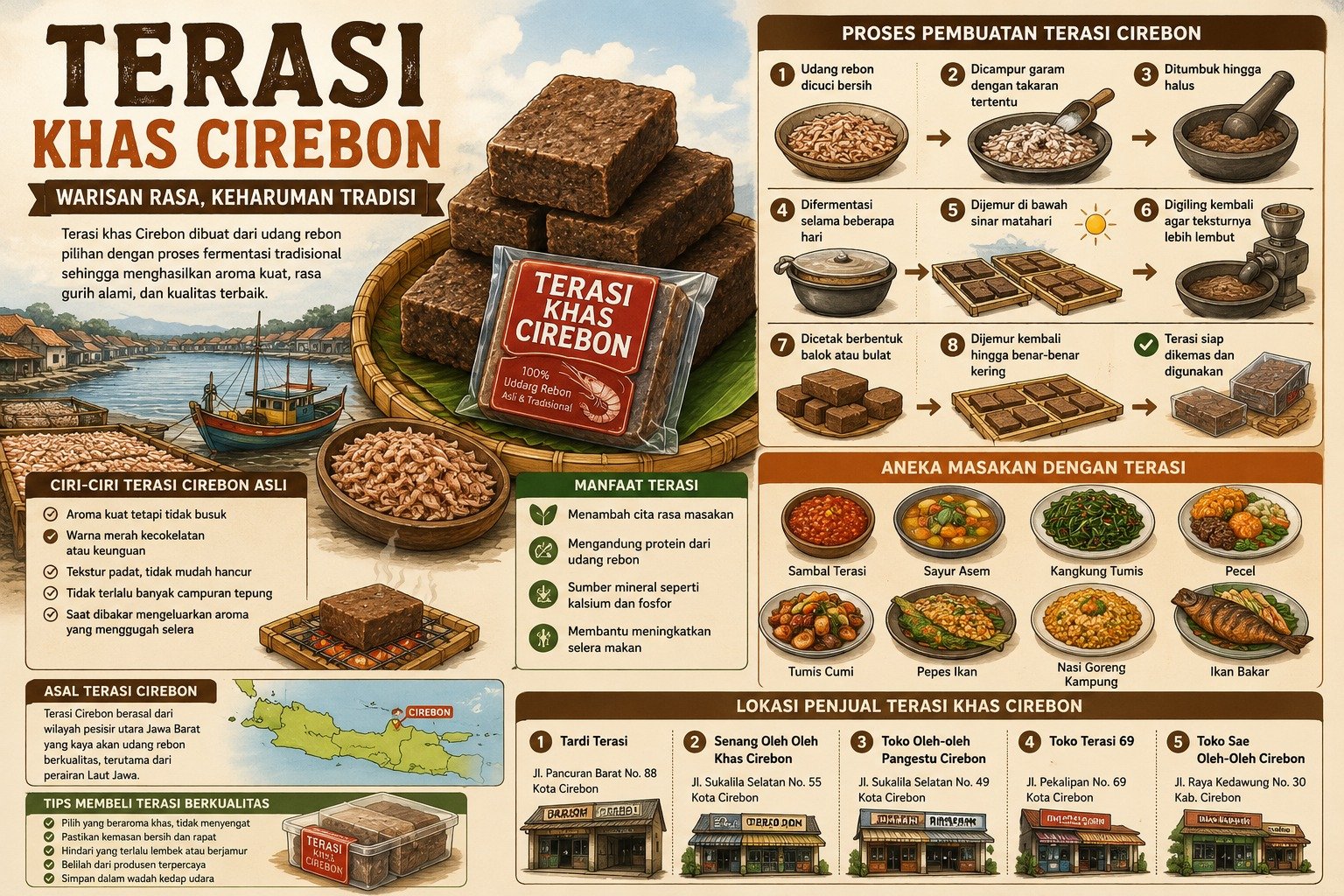 Terasi Khas Cirebon: Warisan Kuliner Legendaris dengan Aroma Khas yang Mendunia