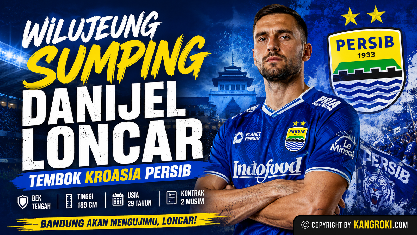 Wilujeung Sumping Danijel Loncar! Tembok Kroasia Datang, Pertahanan Persib Bandung Makin Mengerikan