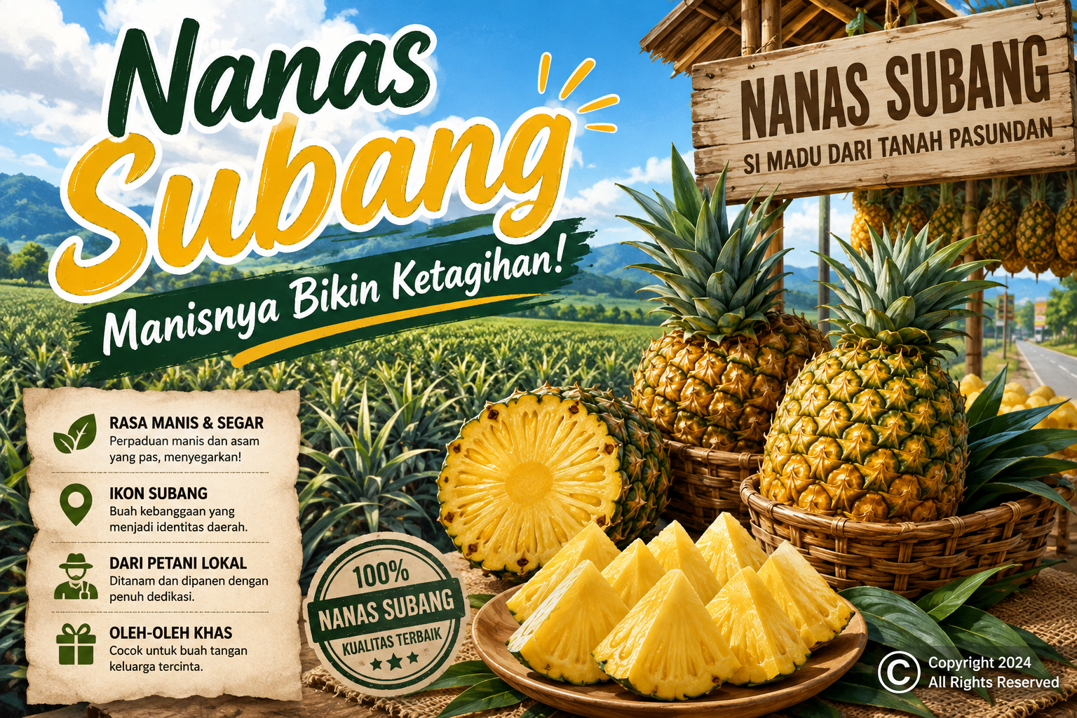 Nanas Subang, Manisnya Bikin Ketagihan: Si Madu dari Tanah Pasundan