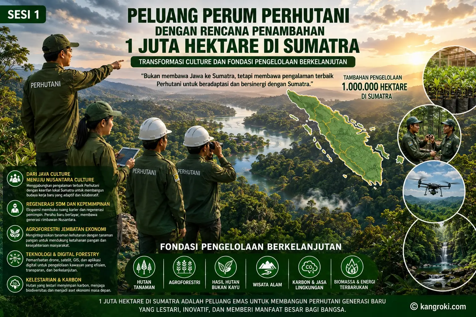 Peluang Besar Perum Perhutani Mengelola Tambahan 1 Juta Hektare di Sumatra: Transformasi Culture dan Ekonomi Menuju Perusahaan Kehutanan Nasional