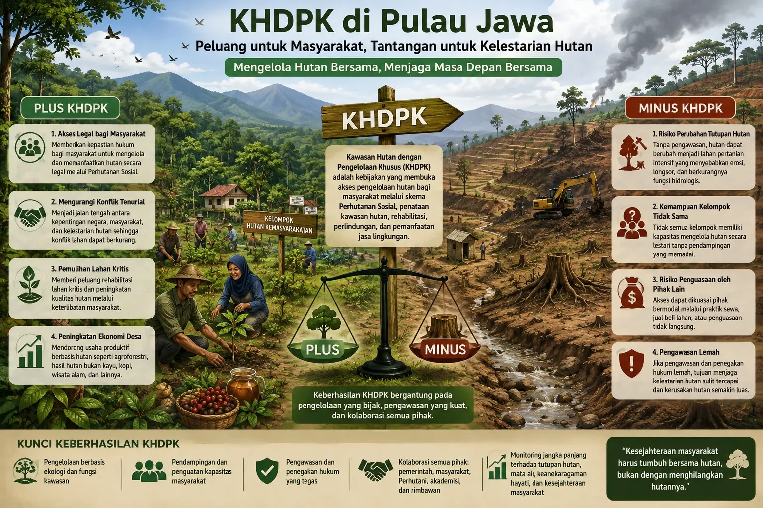 KHDPK di Pulau Jawa: Antara Harapan Pemerataan Akses dan Ancaman Baru bagi Kelestarian Hutan